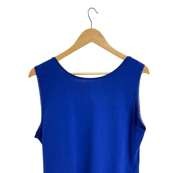 Studio Works women's Basic top sleeveless royal blue size XL - Picture 10 of 11